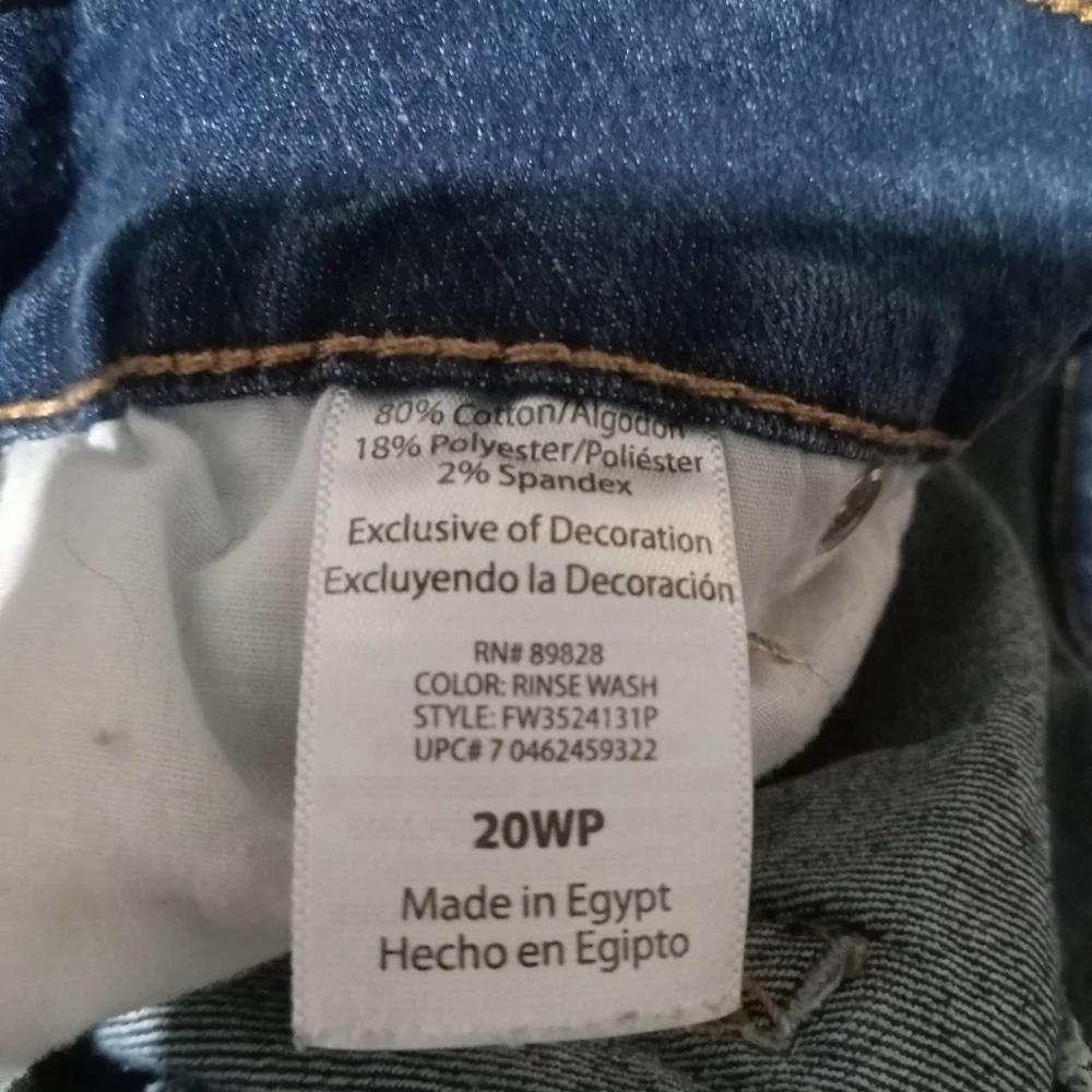 Faded glory womens blue jeans. Size 20 petite.